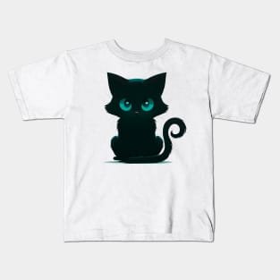 Tiffany Cat | Angry cartoon kitten | Chantilly breed Kids T-Shirt